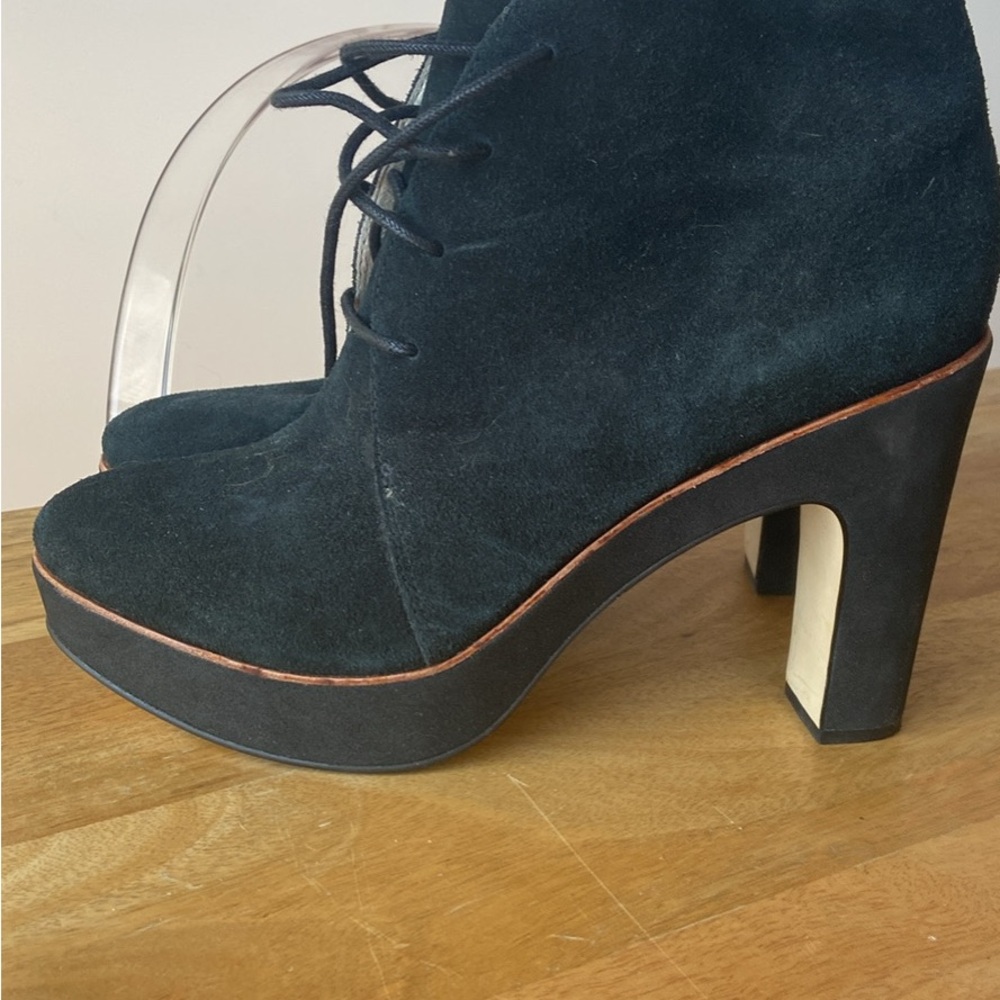 Elegant Black Suede Women's Ankle Boots